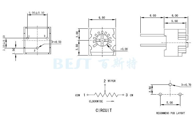 JML精密電位器3323P