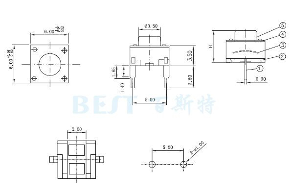 輕觸開關(guān)TS-1109E